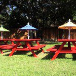 picnic tables