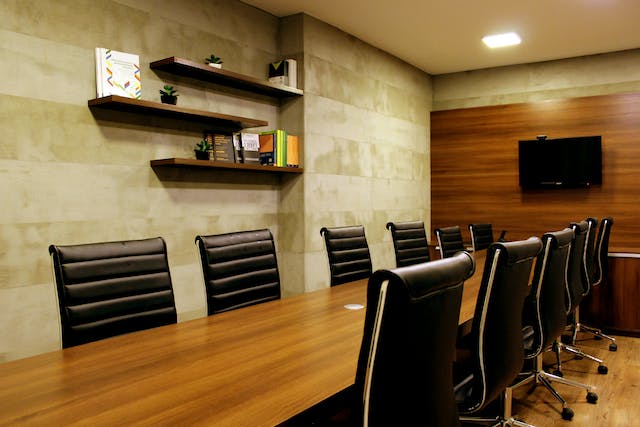 boardroom setting